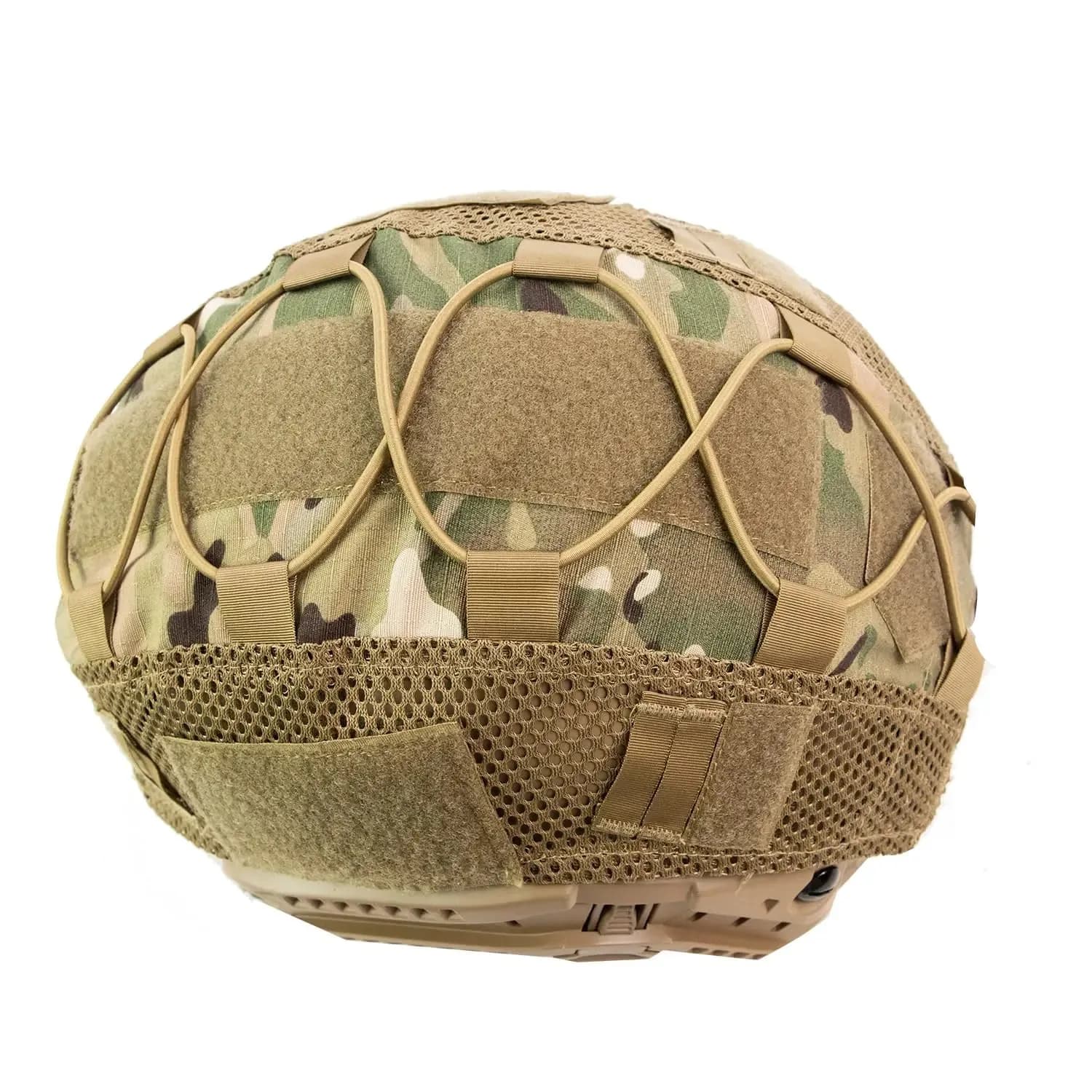 Housse camouflage tactique pour casque FAST - Multi-camo pêche chasse airsoft militaire