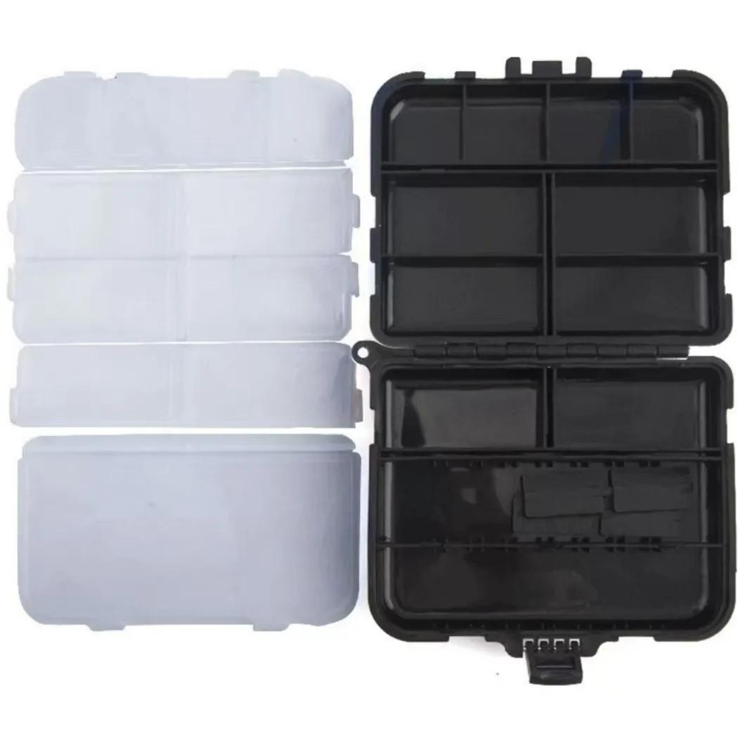 Boîte de rangement pêche double face pour accessoires, hameçons et appâts carpe
