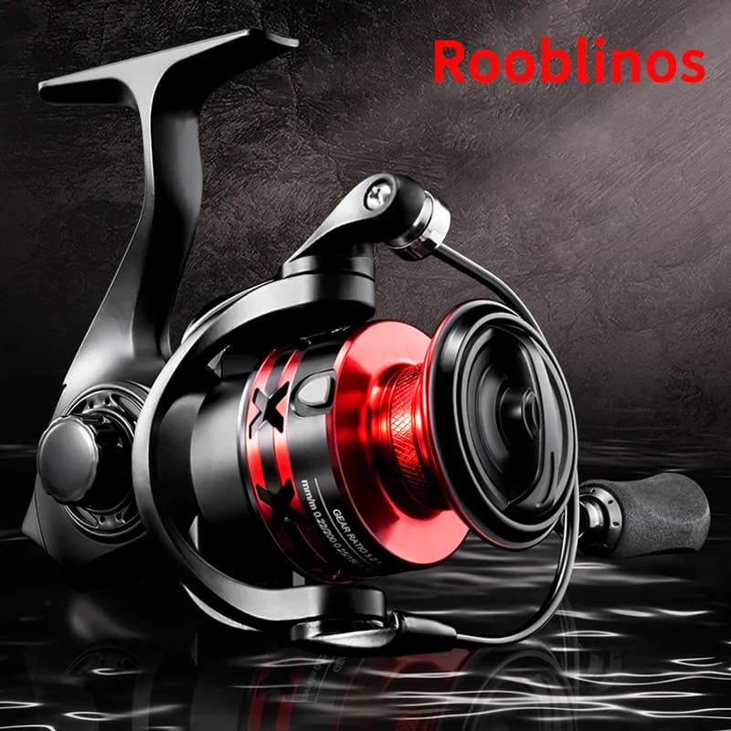 Moulinet spinning Rooblinos HT pour eau douce et mer, bobine métal interchangeable gauche/droite carpe truite