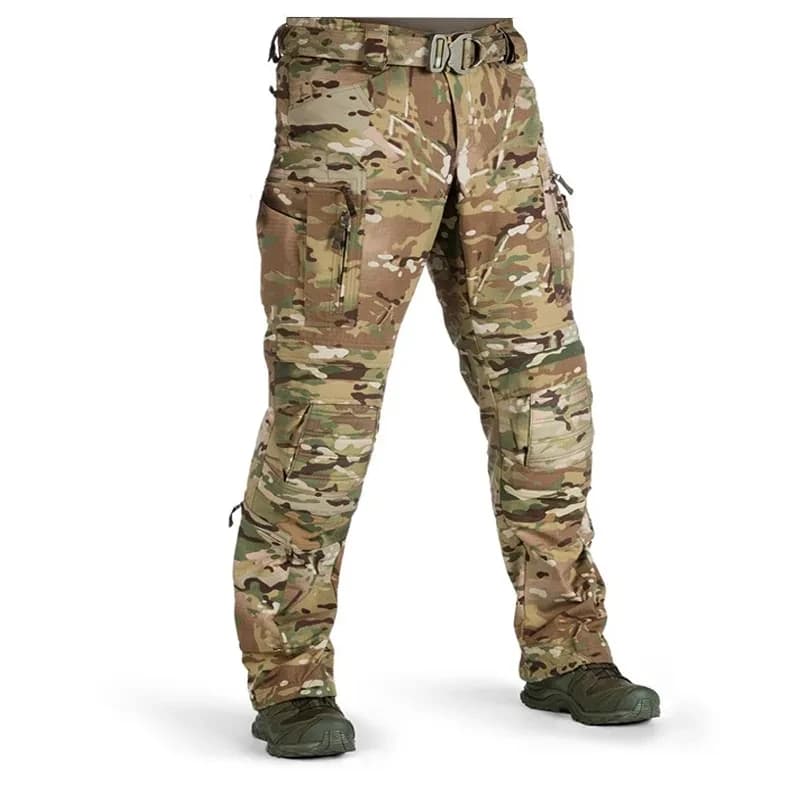 Pantalon tactique combat pêche camping randonnée camouflage multicam noir outdoor