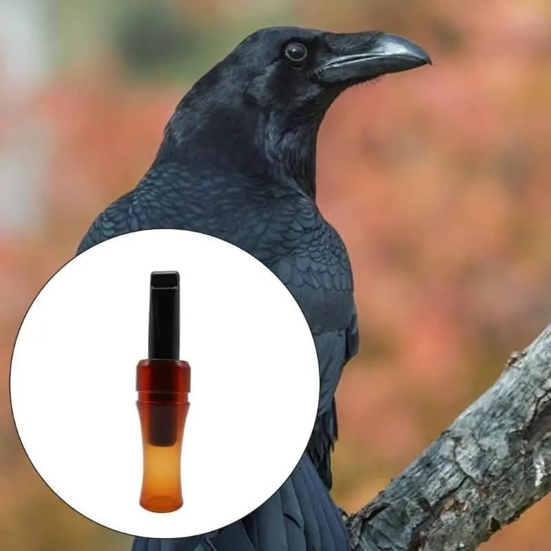 Sifflet appel corbeau chasse simulation son pour attirer corbeaux leurre décoy extérieur équipement chasseur