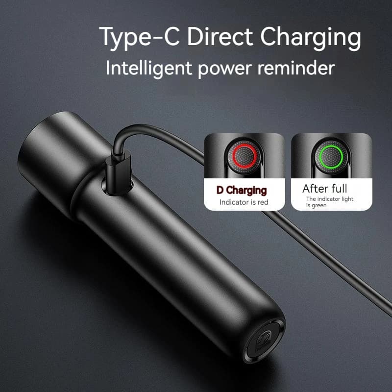 Lampe torche LED rechargeable EDC défense personnelle camping randonnée pêche urgence portable