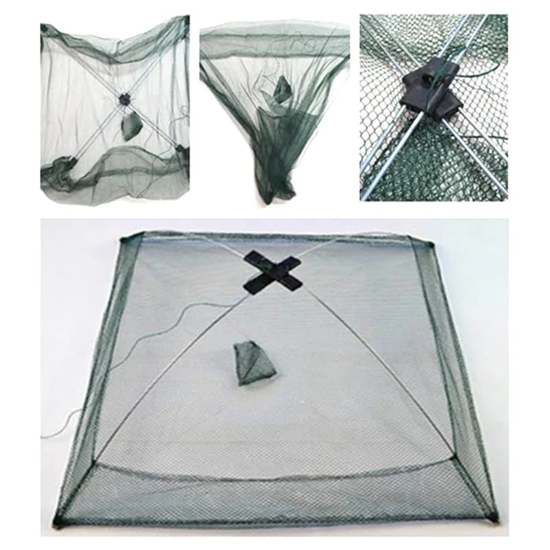 Piège à crabes parapluie avec appât - Filet de pêche pratique pour réapprovisionner poissons et crevettes
