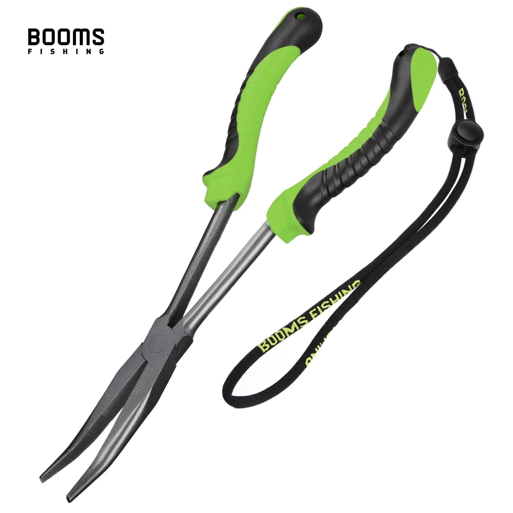 Pince pêche Booms F05 28cm extracteur hameçon avec lanière anti-perte - outil acier carbone eau salée