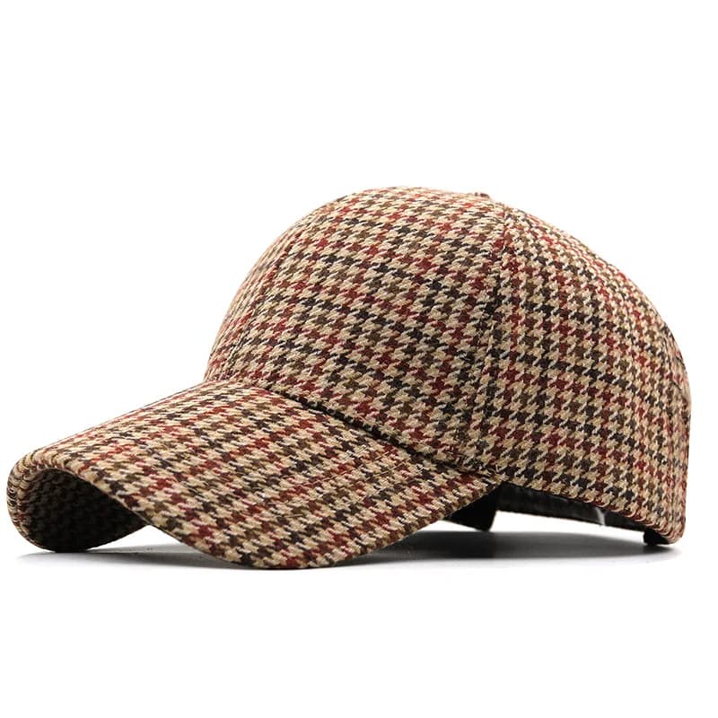 Casquette baseball tartan hiver pêche automne légère ajustable activités outdoor chaud
