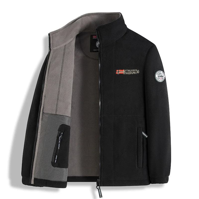 Veste polaire épaisse homme pour pêche hivernale - Confort chaud qualité outdoor