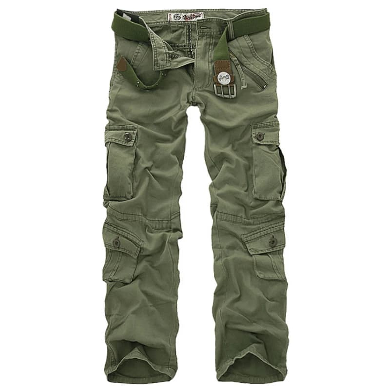 Pantalon cargo camouflage militaire sans ceinture jogger streetwear pêche discrète hommes