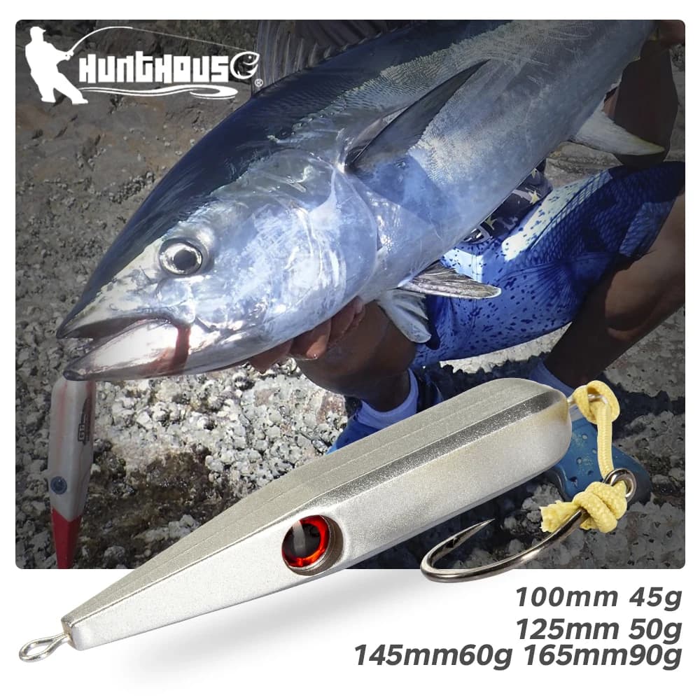 Leurre pêche Hunthouse GT crayon coulant appât dur jackbait slow 40g 50g 60g walk the dog eau salée traîne bar
