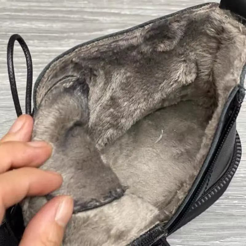 Bottes courtes cuir véritable fait main - Talons plats pêche confort chaud femmes