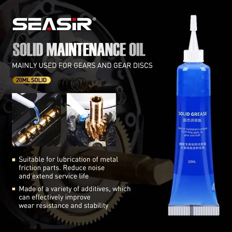 SEASIR Protective Grease (20ml) + Lubricant Oil For Fishing Reel Bearing Mainten