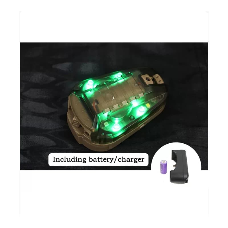 Lampe tactique casque LED infrarouge stroboscope pêche nocturne signalisation sécurité