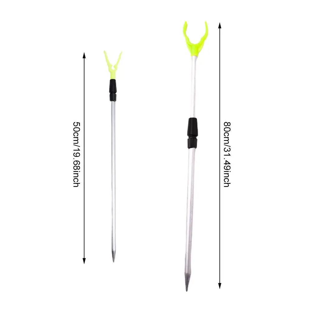 Support de canne métallique réglable Y - Porte-canne portable et compact pour pêche nomade
