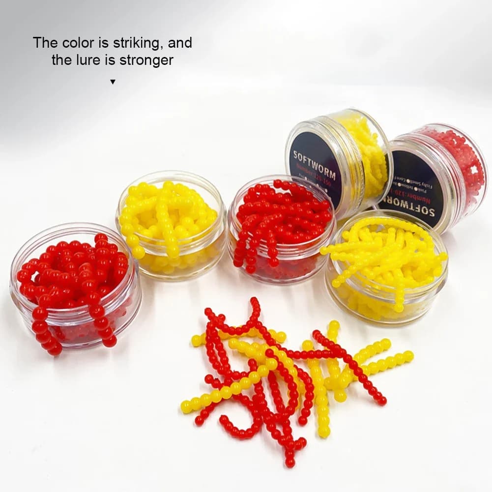 Perles flottantes appât fraise 2-5mm - esches artificielles TPR pour carpe herbivore
