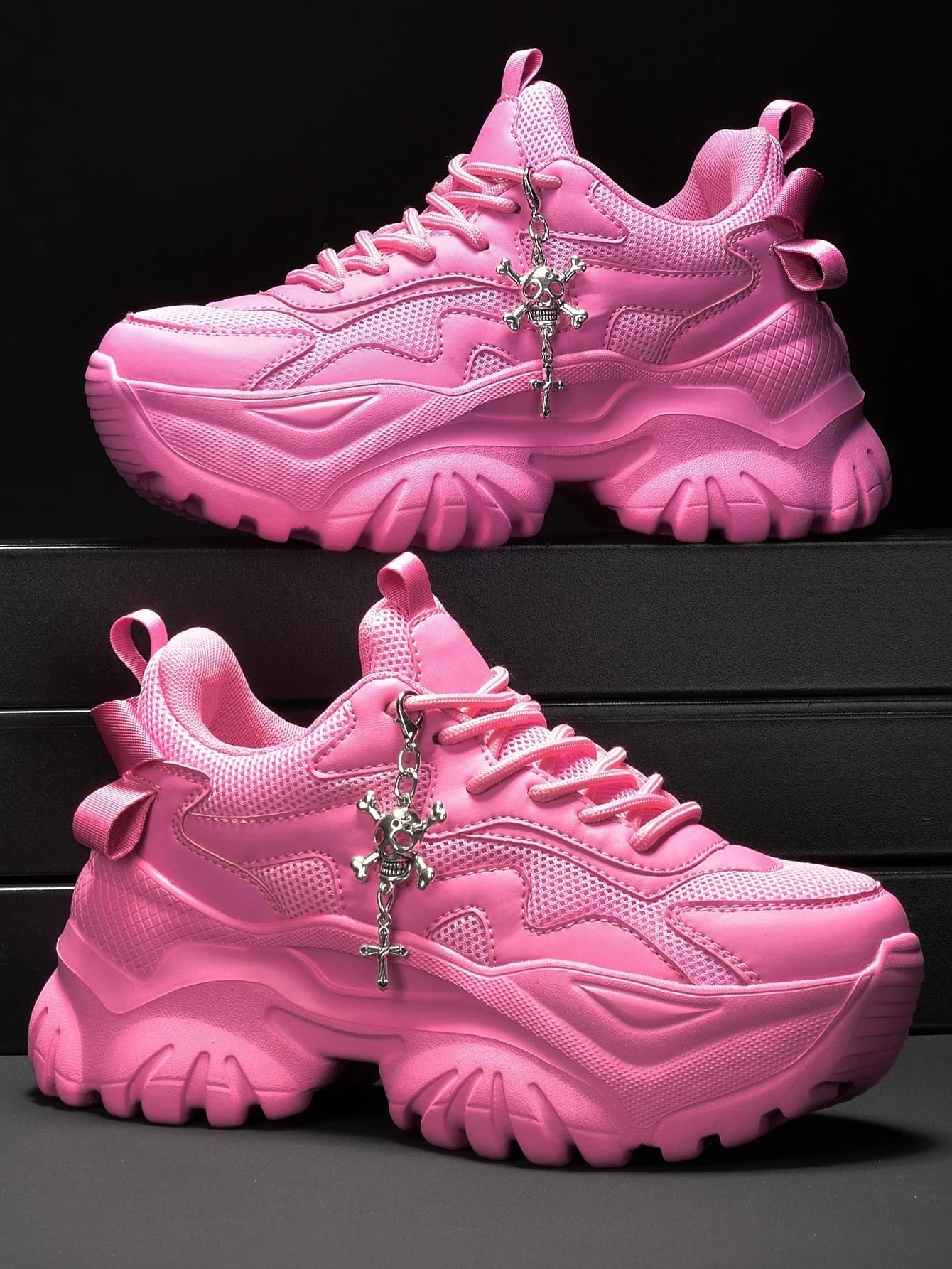 Chaussures vulcanisées femme plateforme blanche pour pêche punk style Halloween confort léger