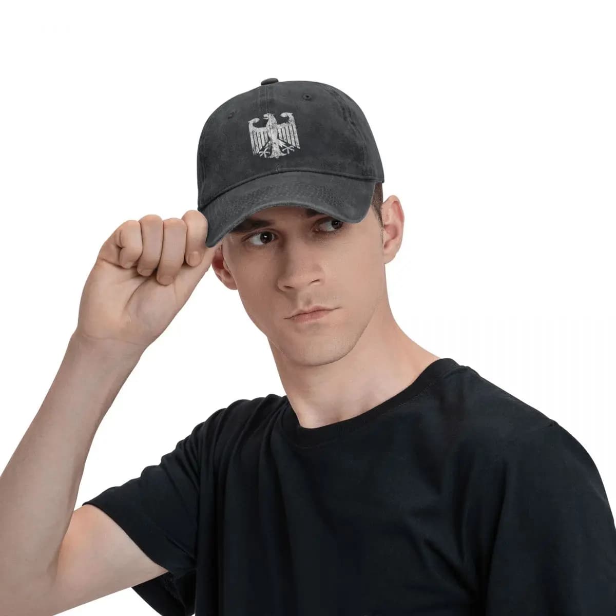 Casquette de pêche drapeau Allemagne avec aigle stylisé pour protection solaire optimale