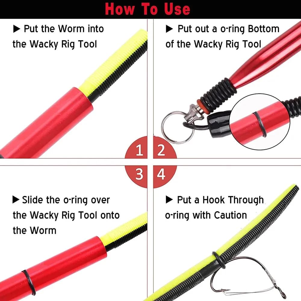 50 anneaux O pour montage wacky rig - Accessoires pêche leurres souples pour le bar