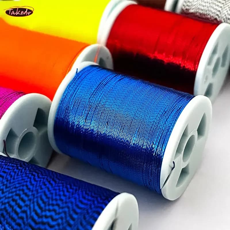 TAKEDO 15 couleurs fil guide canne 0.28-0.3mm - Fil NCP 100 yards pour réparation et décoration de cannes à pêche