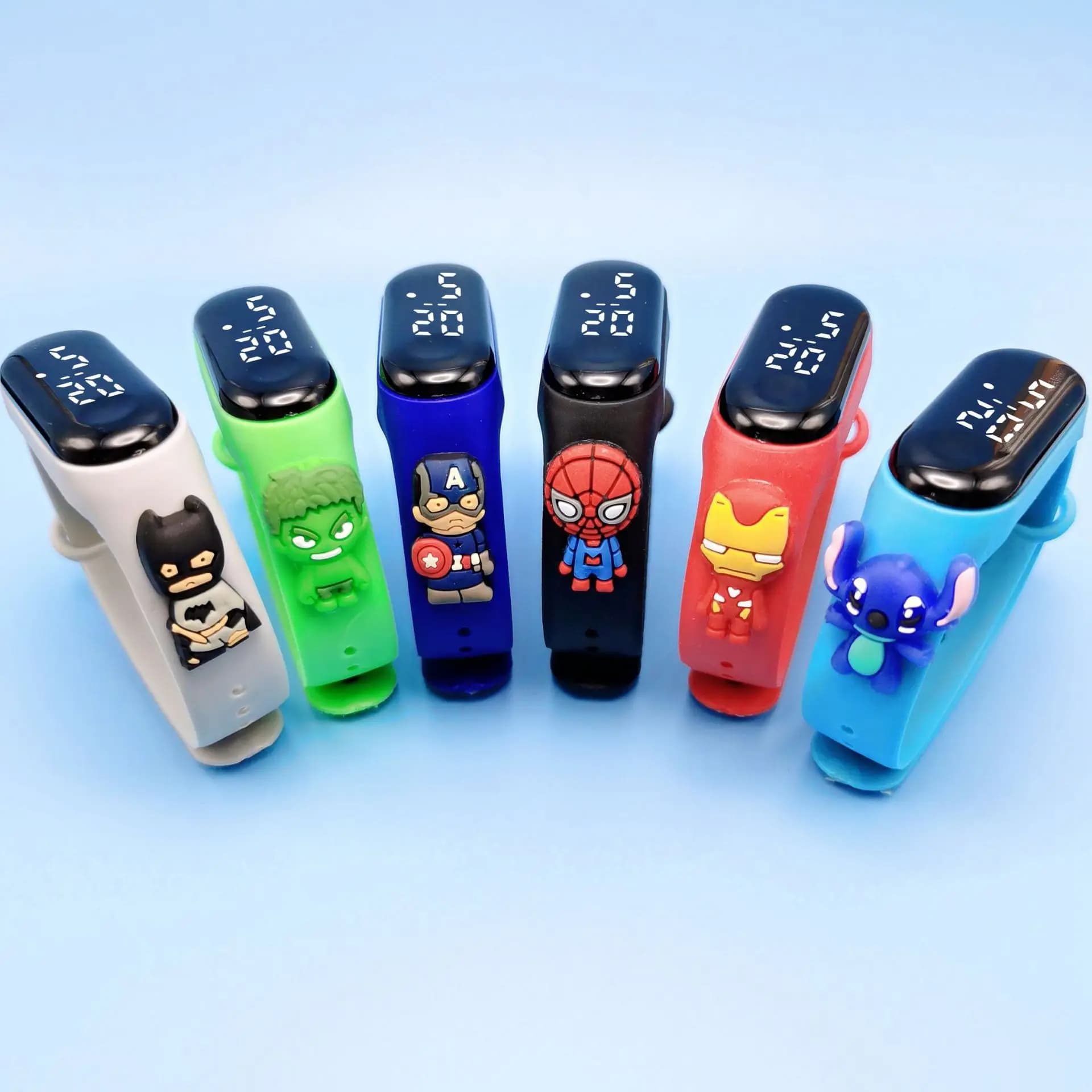 Montre enfant Marvel numérique LED - Montre cartoon étanche cadeau fête enfants garçons filles