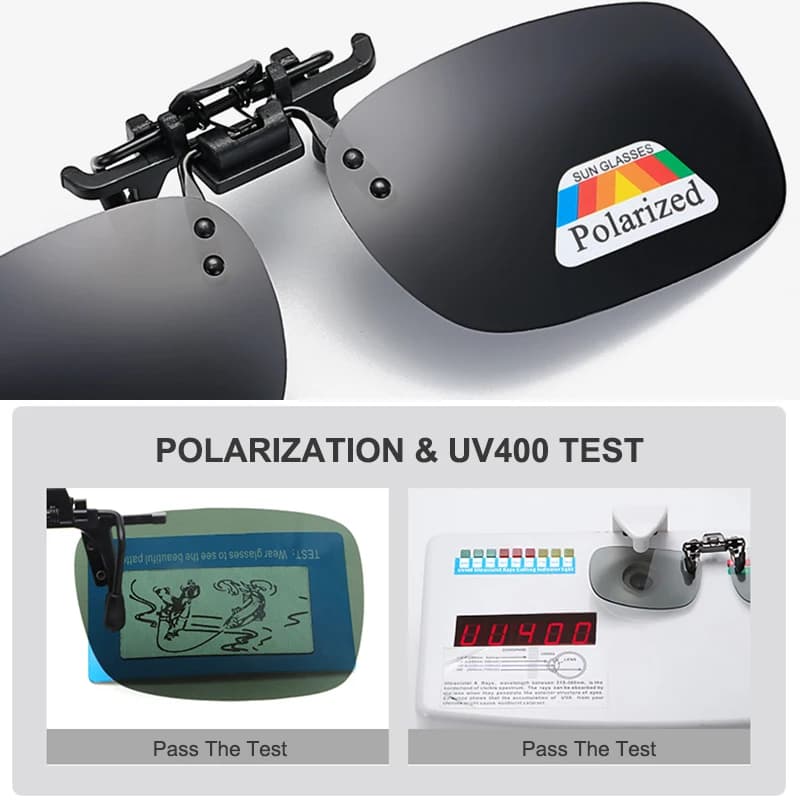 Clip polarisé pour lunettes de vue - 2 pièces pêche vision nocturne anti-éblouissement
