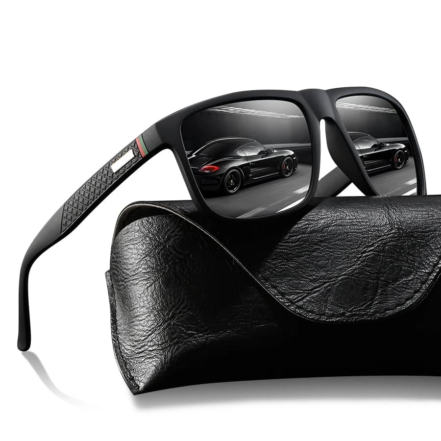 Lunettes carrées classiques fashion homme femme - Légeres, colorées pour conduite, pêche et outdoor