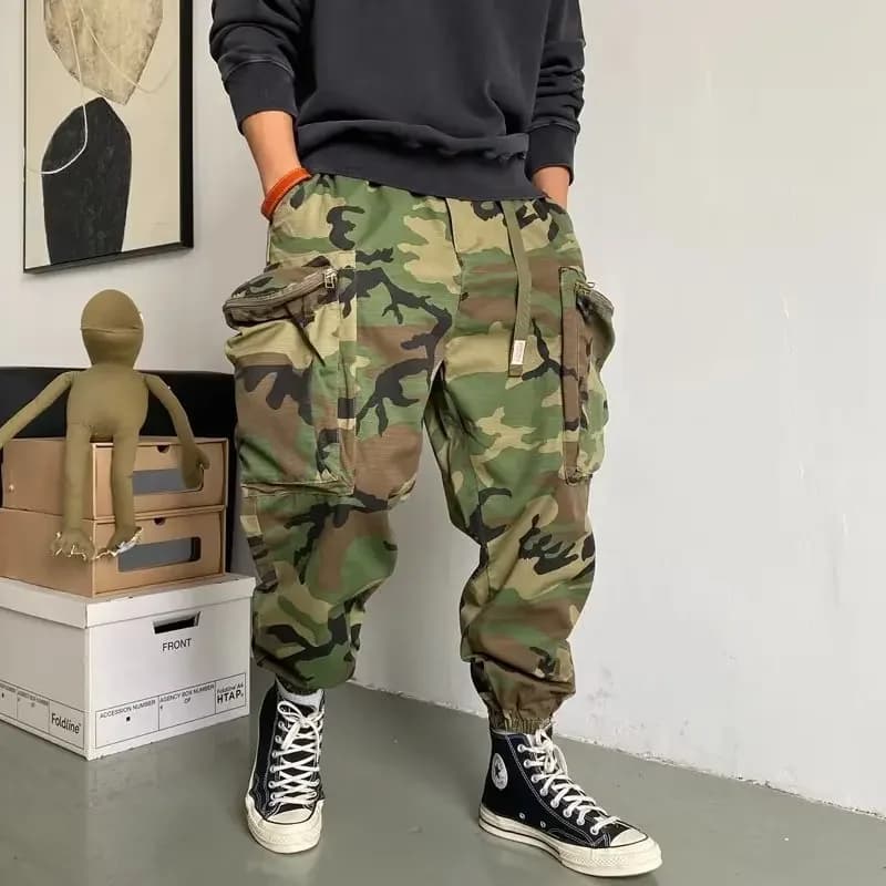 Pantalon harem tactique camouflage multi-poches - Vêtements pêche sport outdoor