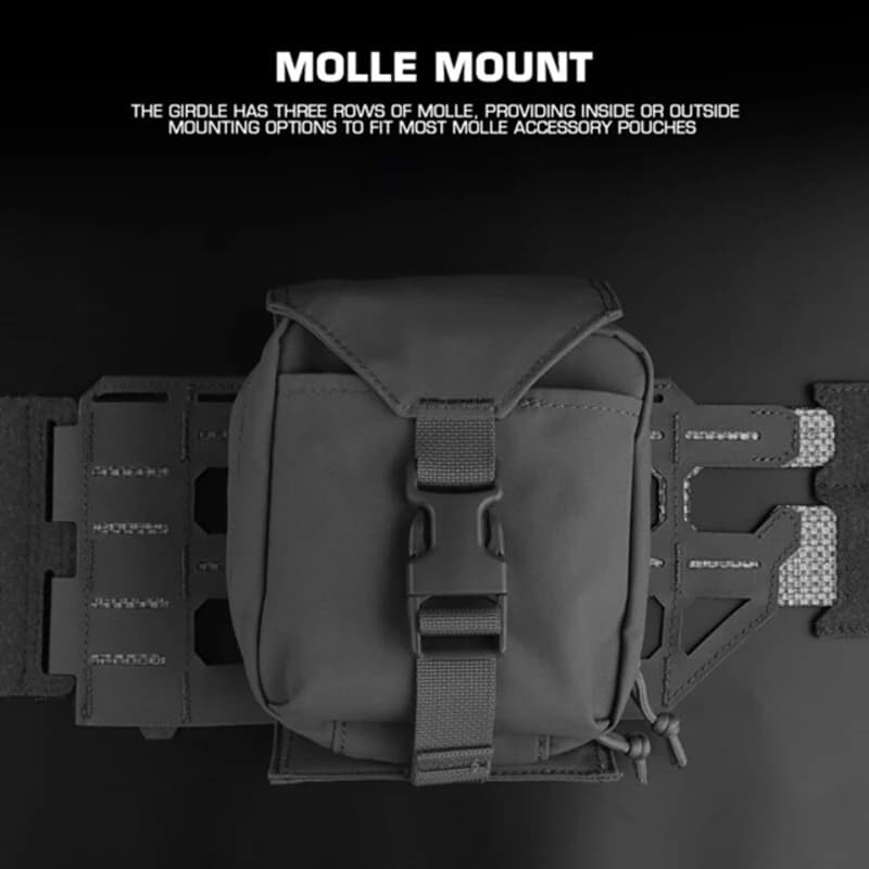 Kit attache plaque gilet pêche tactique MOLLE dégagement rapide équipement chasse ceinture