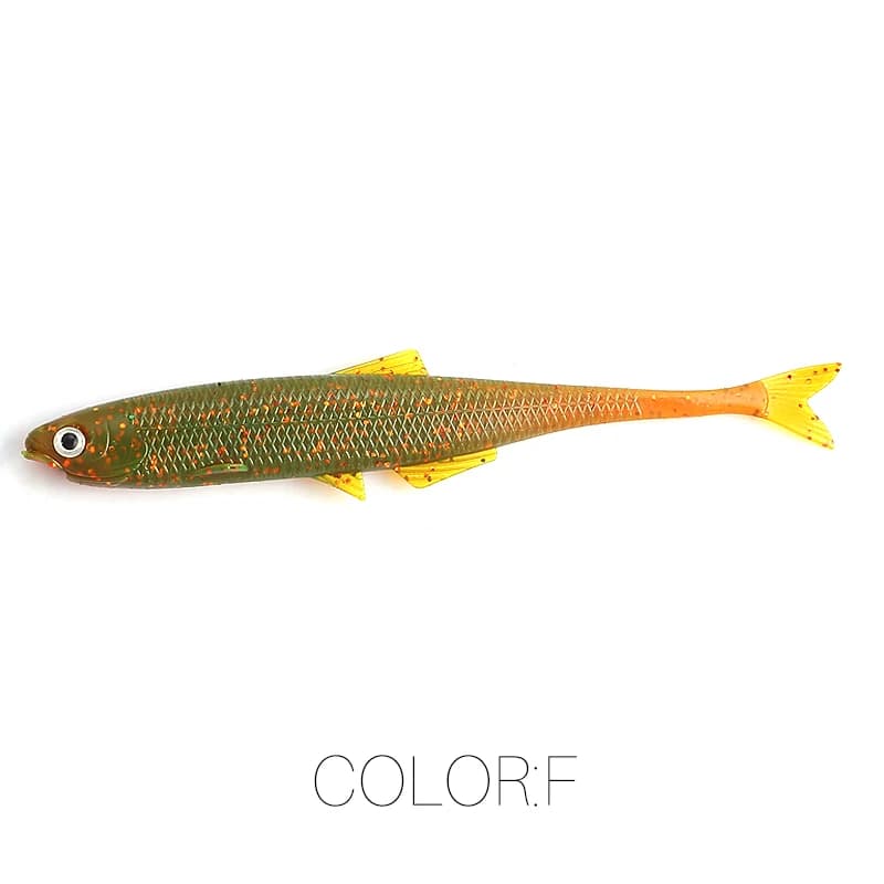 Leurre souple ShadTeez 60mm 80mm pour perche, brochet et sandre, leurre de pêche carnassier avec yeux 3D