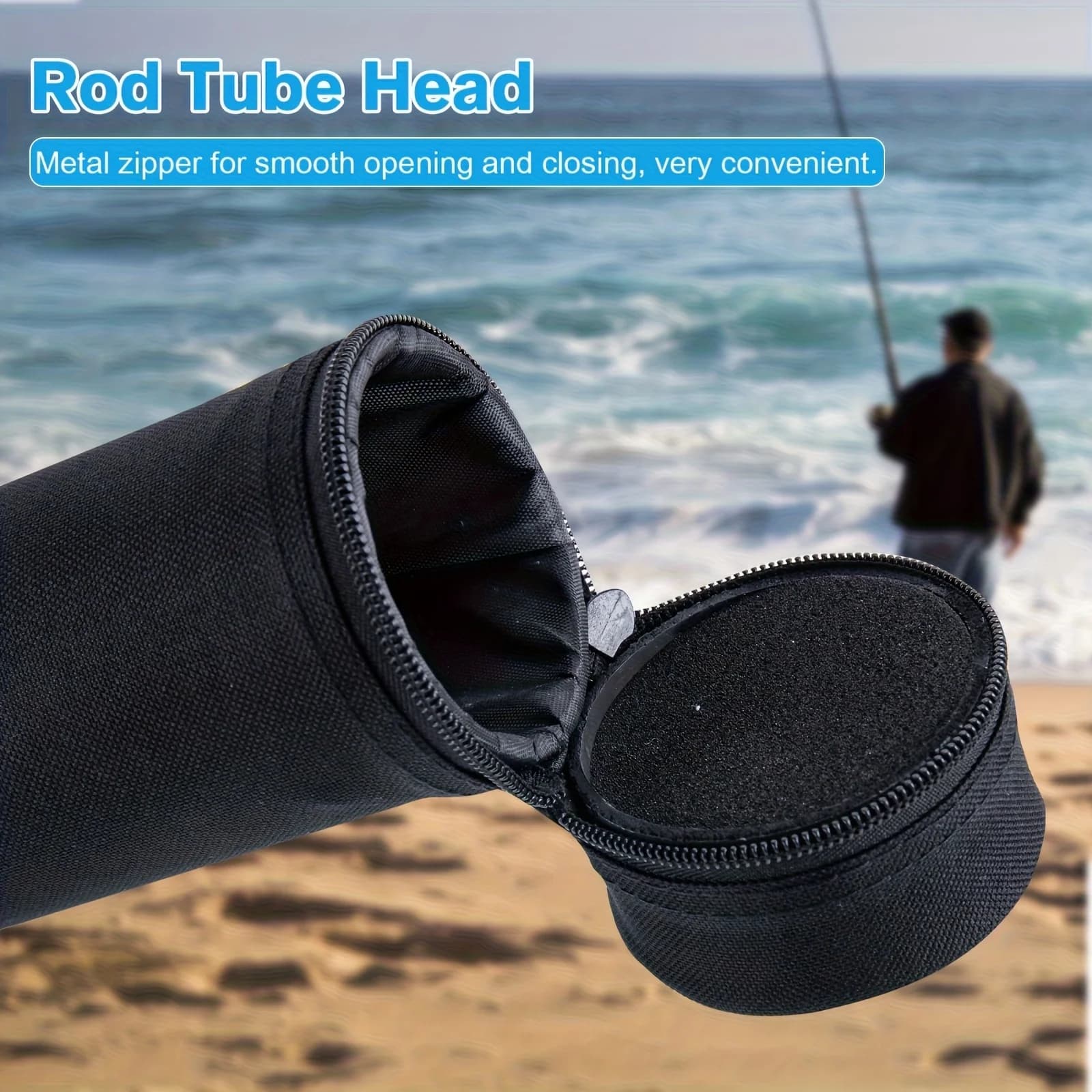 Tube de protection pour canne à pêche portable Goture, résistant aux chocs, sac de voyage pêche