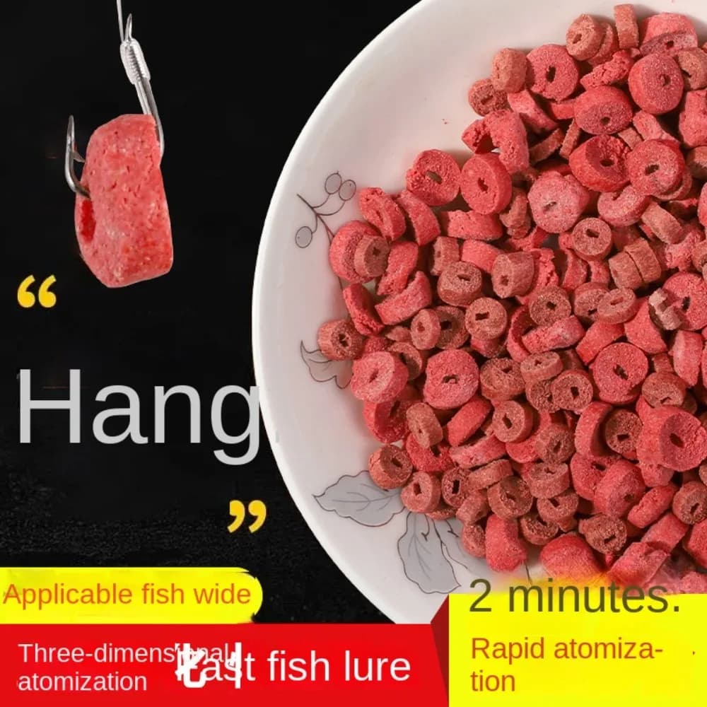 Attractant vers de terre concentré rouge - appât creux carpe avec effet pop-up naturel