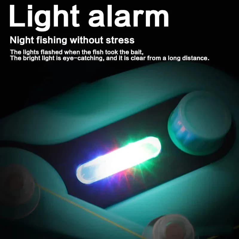 Alarme électronique pêche sirène LED - indicateur sonore lumineux pour mer et eau douce