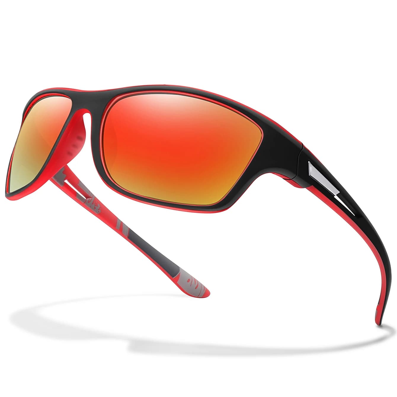 Lunettes de soleil polarisées unisexes UV400 pour pêche vélo randonnée avec verres anti-éblouissement