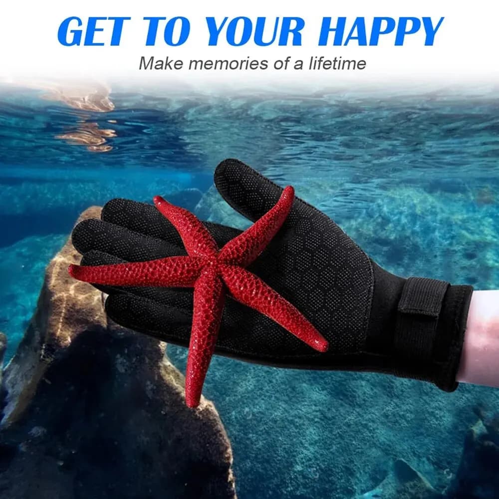 Gants de plongée néoprène 3mm anti-dérapants pour surf, kayak et pêche sous-marine - Épaisseur chaude