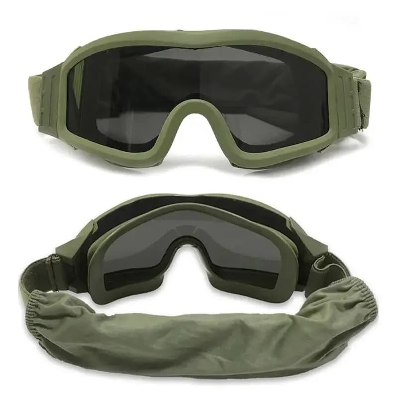 Lunettes de tir tactiques militaires anti-vent anti-sable pour wargame, paintball et pêche sportive