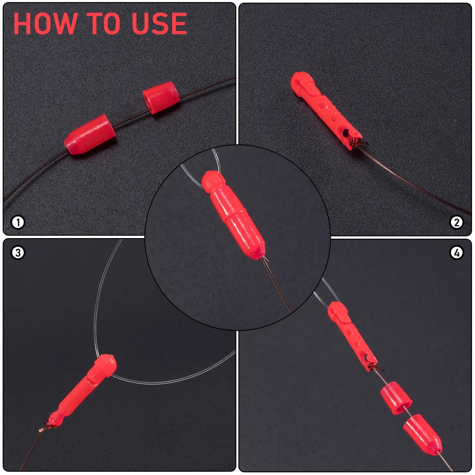 Accessoires pêche carpe 20 perles élastiques - Connecteur élastique tige feeder méthode rig marqueur