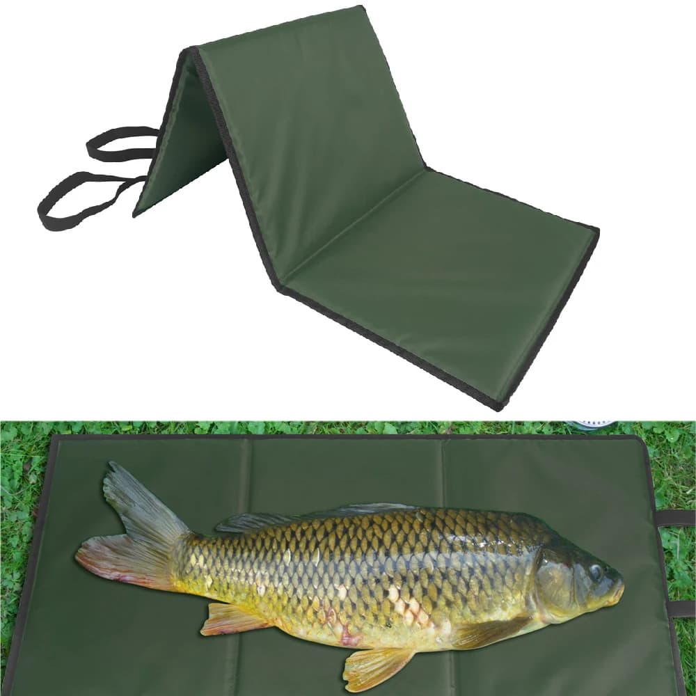 Tapis de décrochage carpe portable pliable rembourré - Protection poisson équipement pêche carpe