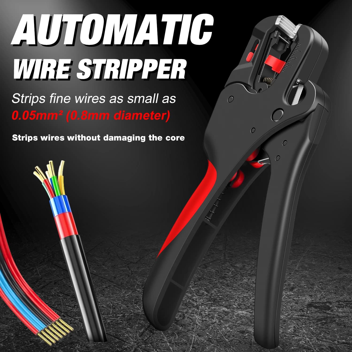 Dénudeur automatique 0.03-10mm pour électricien - Outil multifonction coupe-câble pour équipements de pêche