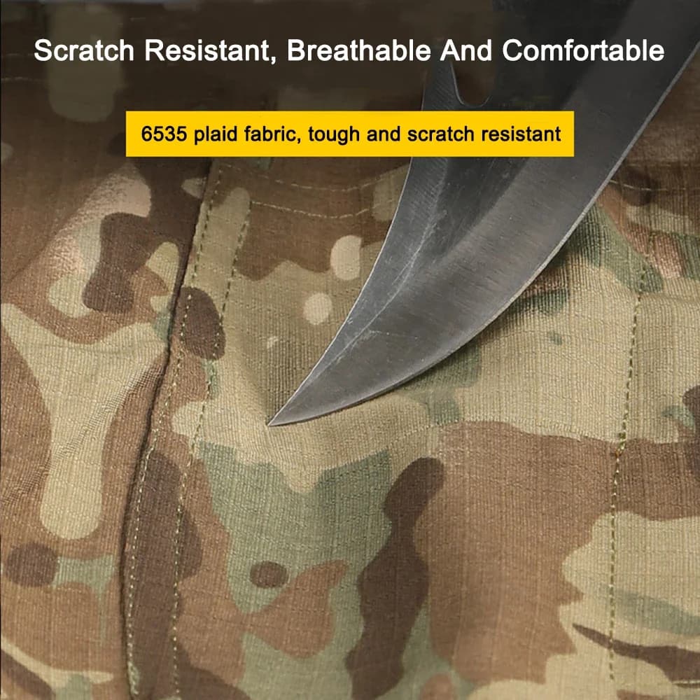 Pantalon sport tactique camouflage homme - Coupe-vent pour pêche trekking et entraînement outdoor