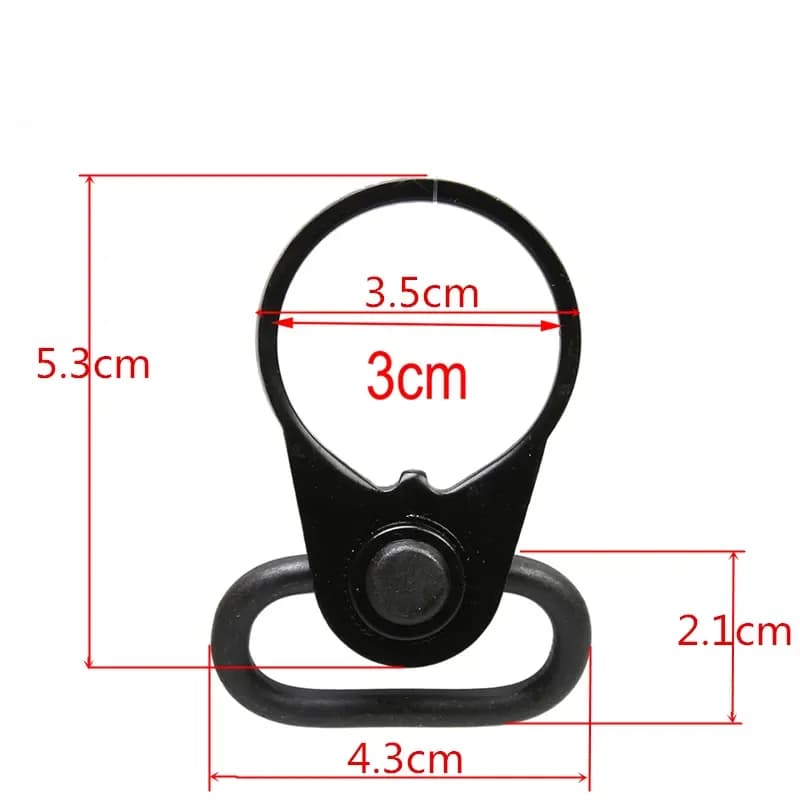 Adaptateur QD rotatif pour lunette .223 AR15 - Montage rapide sur rail 20mm accessoire chasse