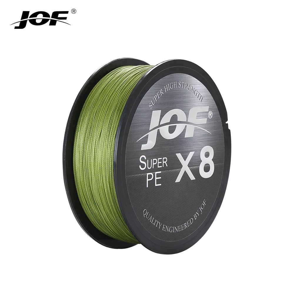 Ligne de pêche multifilament JOF 8 brins 150m 300m 500m pour carpe et pêche sportive