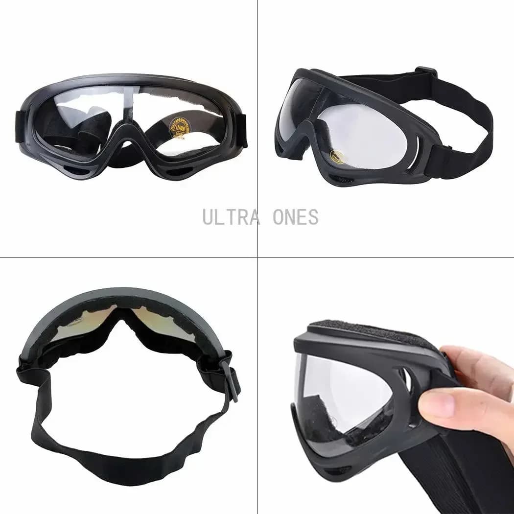 Set masque acier maille + lunettes - Airsoft Paintball jeux survie - Cosplay chasse pêche