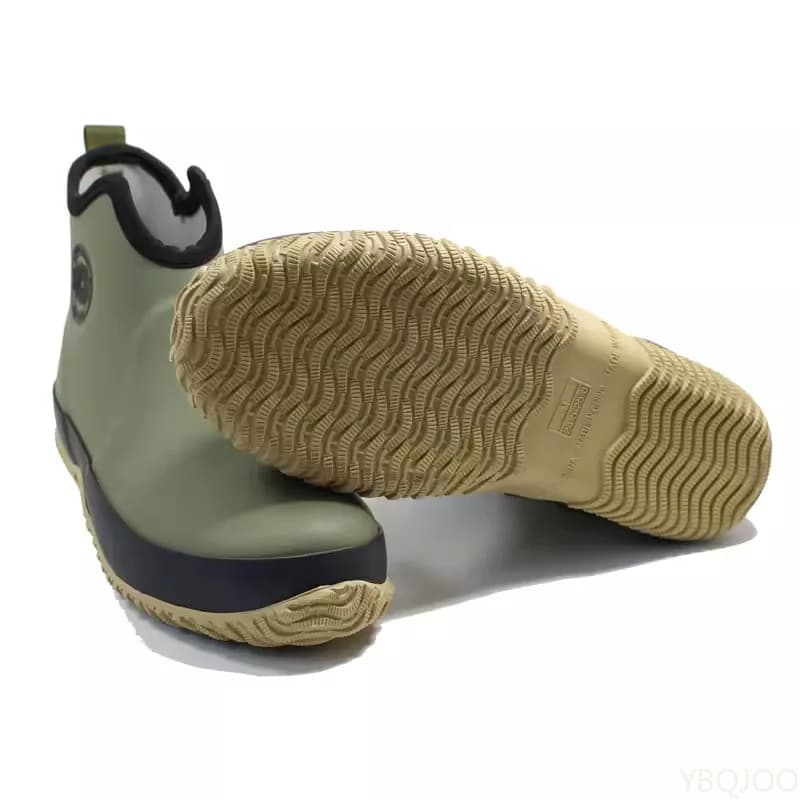 Bottes de pluie pêche homme imperméables antidérapantes légères tube court pour activités extérieures