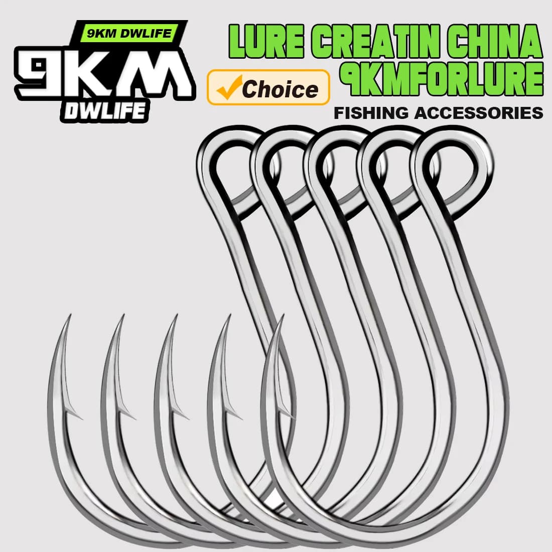 9KM Fishing Hooks 25Pcs Jigging Hook Carp Eye Worm Barbed Inline - Hameçons acier pêche mer et carpe