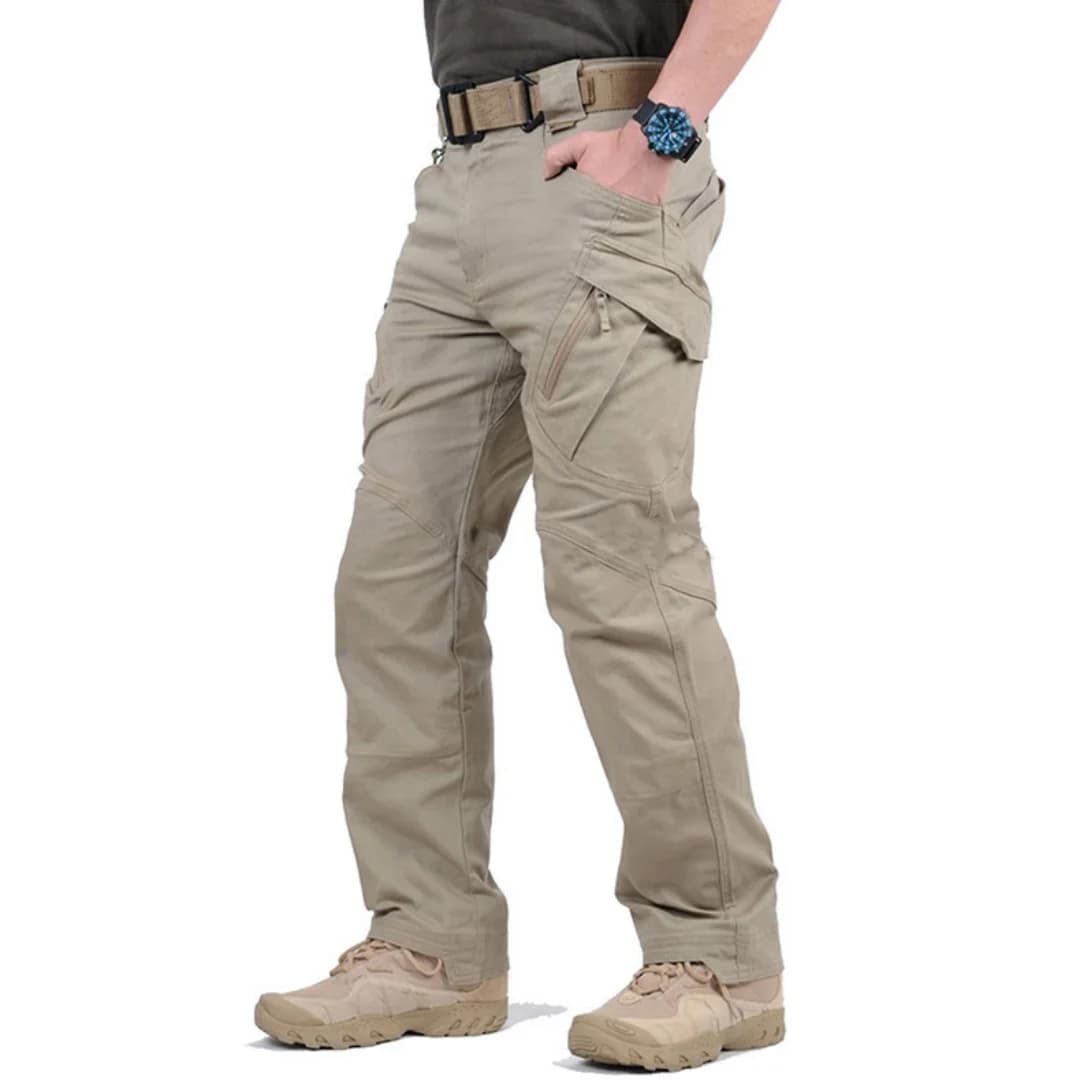 Pantalon cargo tactique classique homme pour randonnée - Jogger militaire multi-poches pêche trekking