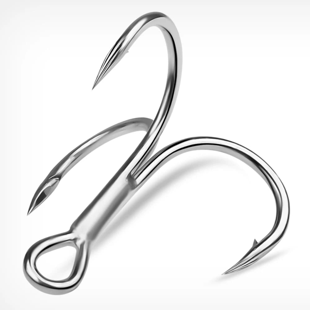20 Hameçons Triples Haute Carbone Super Tranchants - Tailles 1#-14# pour Leurres et Jigging