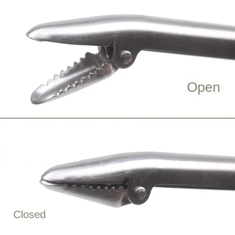 Stainless Steel Unhooking Device Fish Clamp Clip Catch Remover Plier Fishing Hoo