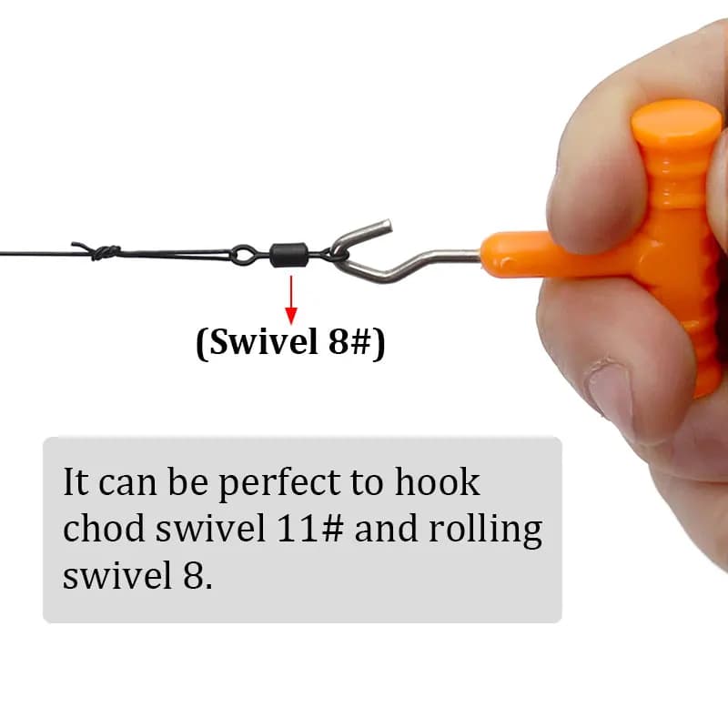 Outil nœud cheveu pêche carpe 2 pièces - Matériel montage hair rigs avec accessoires hameçons