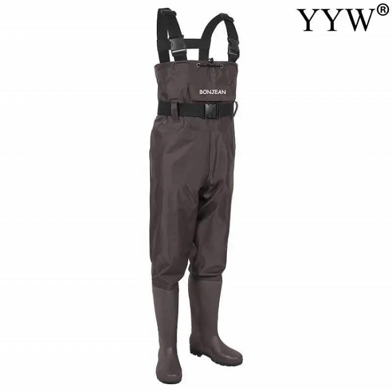 Combinaison complète de pêche waders avec bottes intégrées - Ensemble imperméable pour hommes et femmes