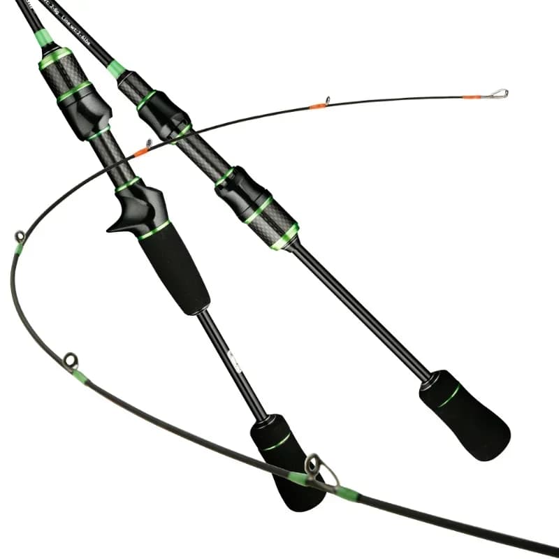 Canne à pêche ultra-légère carbone UL - Pour lancers 2-8g avec ligne 2-6LB, parfaite pour pêche aux leurres