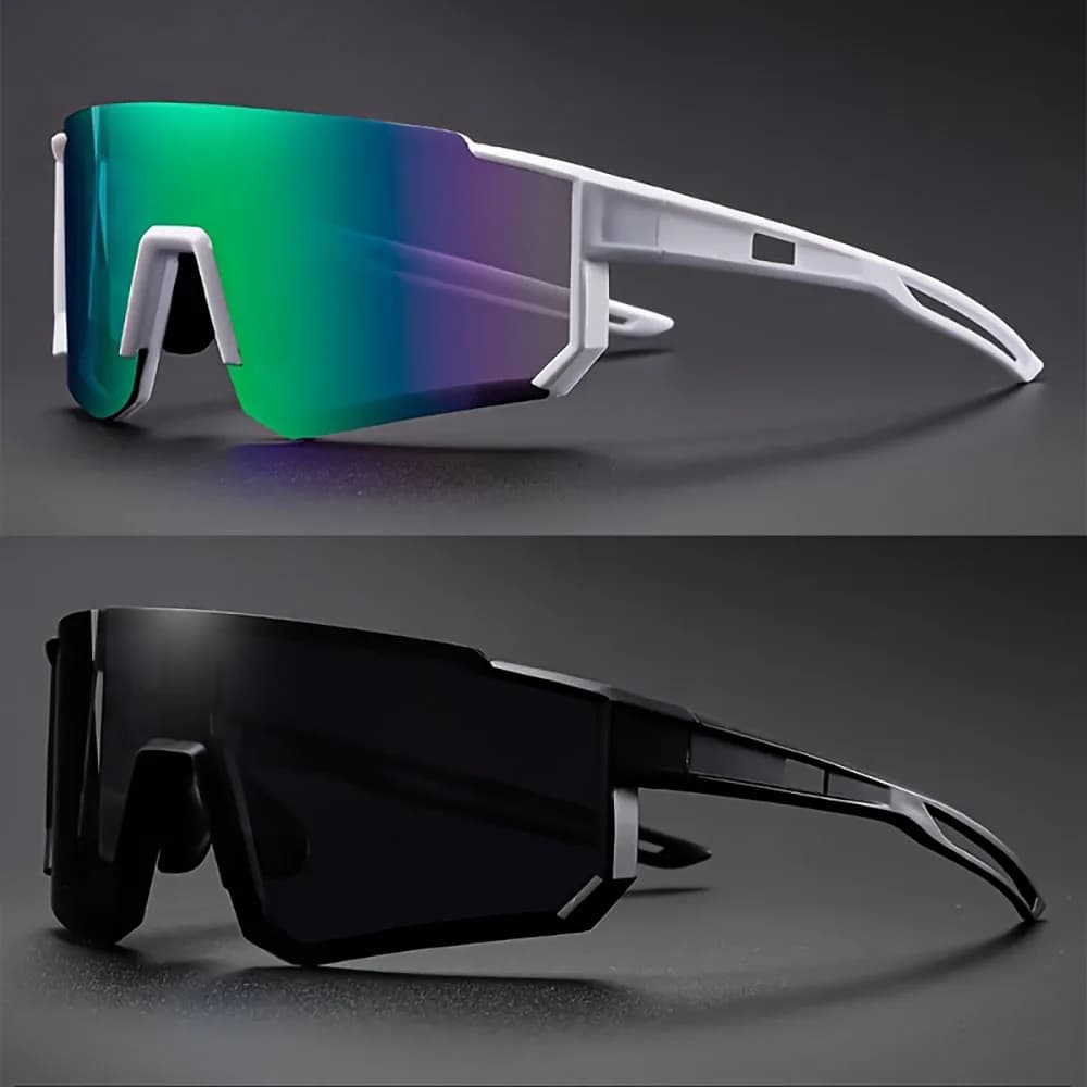 Lunettes cyclisme surdimensionnées polarisées anti-vent vélo route pêche sportive hommes