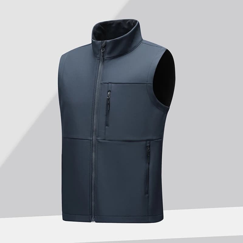Veste polaire technique sans manches pour pêche hivernale - Vêtement chaud imperméable coupe-vent homme
